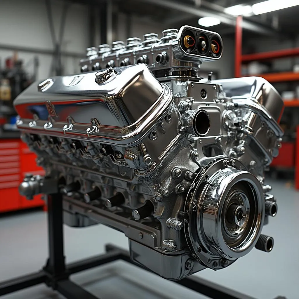 Ricostruzione motore auto sportiva